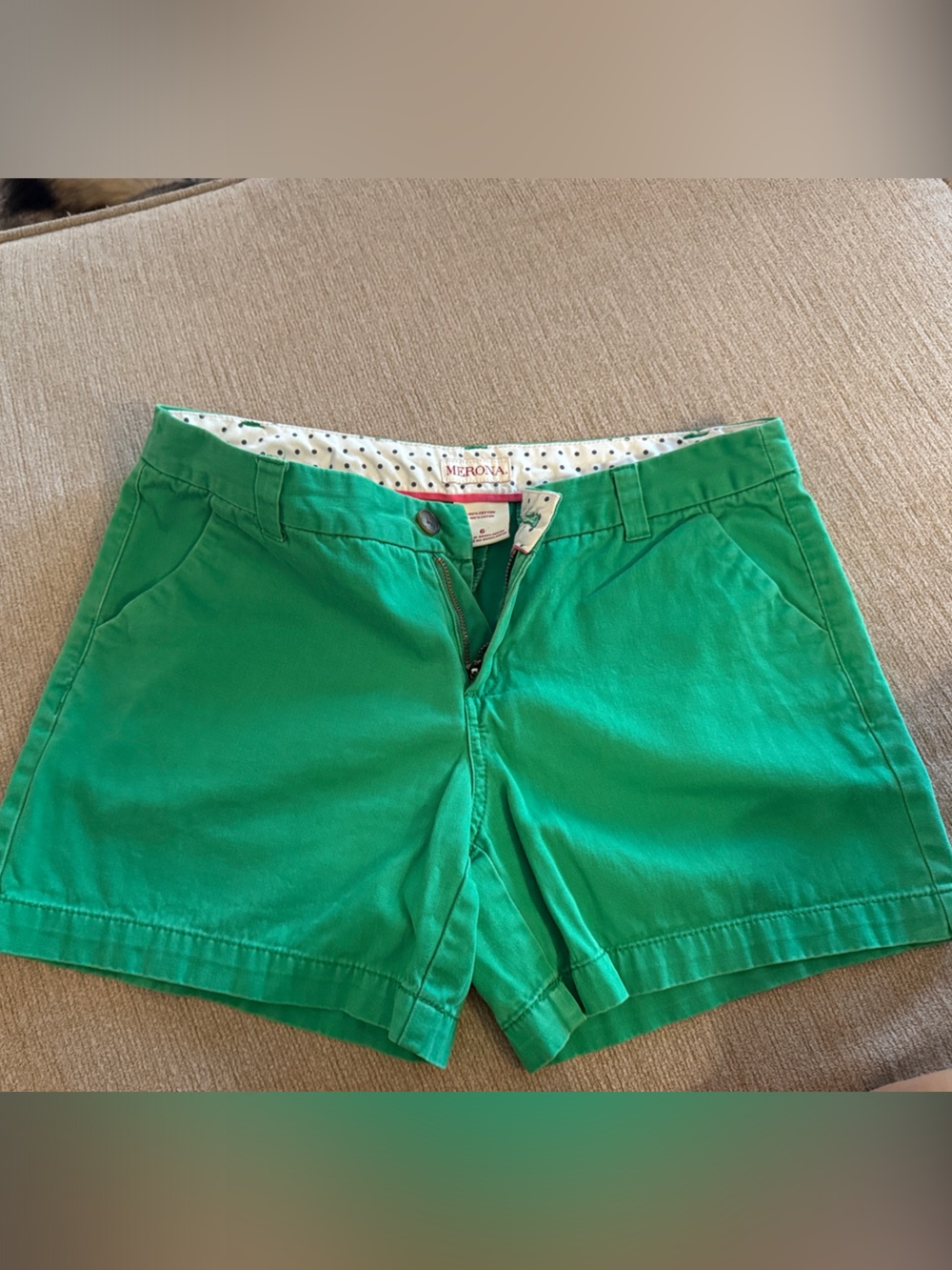 Merona Bright Green Women's Cotton Bermuda Shorts